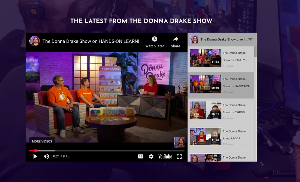 Zoybooks Featured on CBS’s The Donna Drake Show!